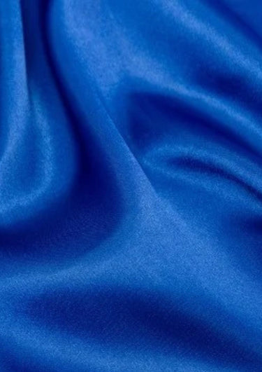 Royal Blue Satin Fabric | CovermyCushion Royal Blue / 150cmx1yard